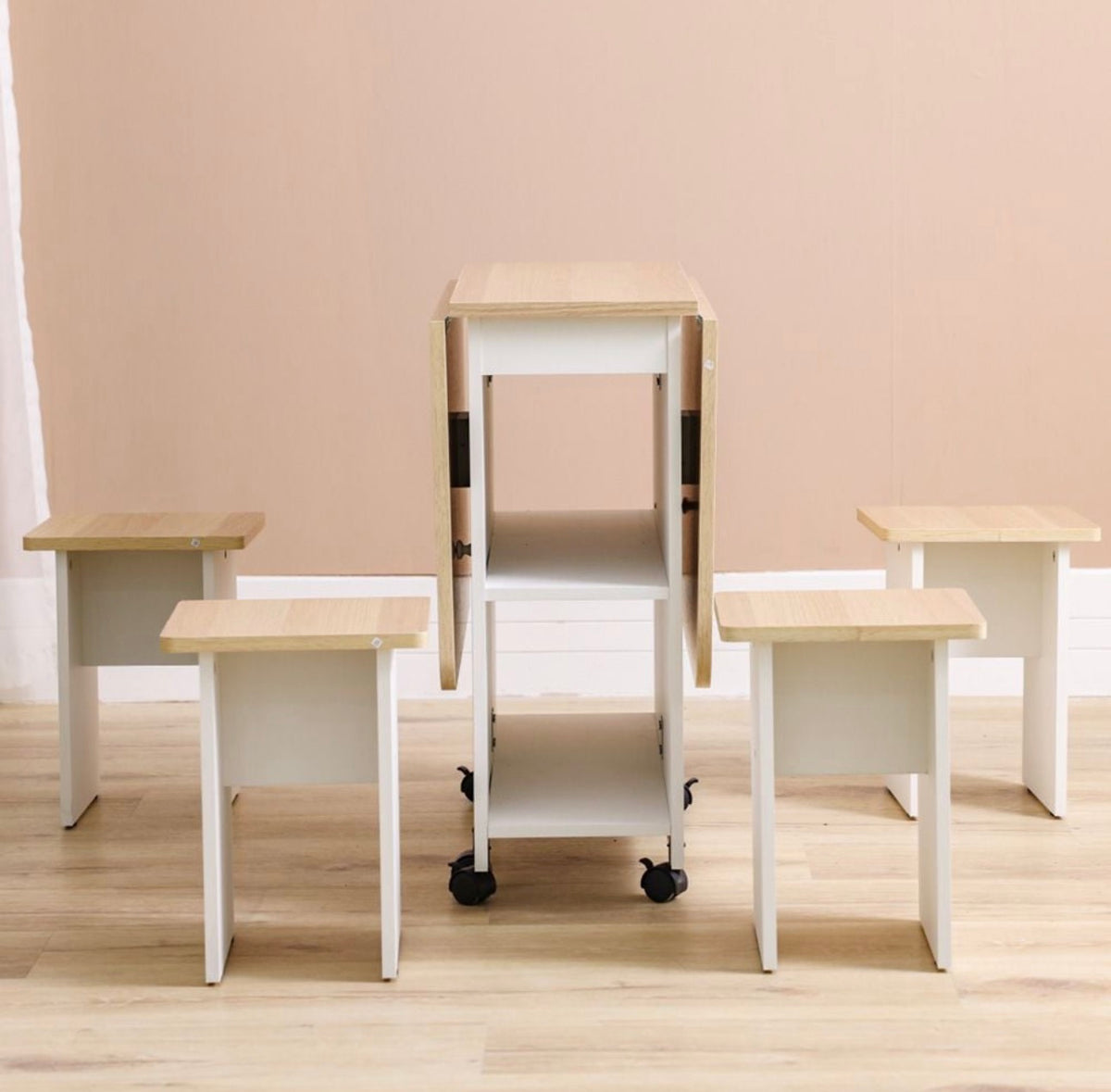 Modern Foldable Dining Table & Chair Set – 2026 Design