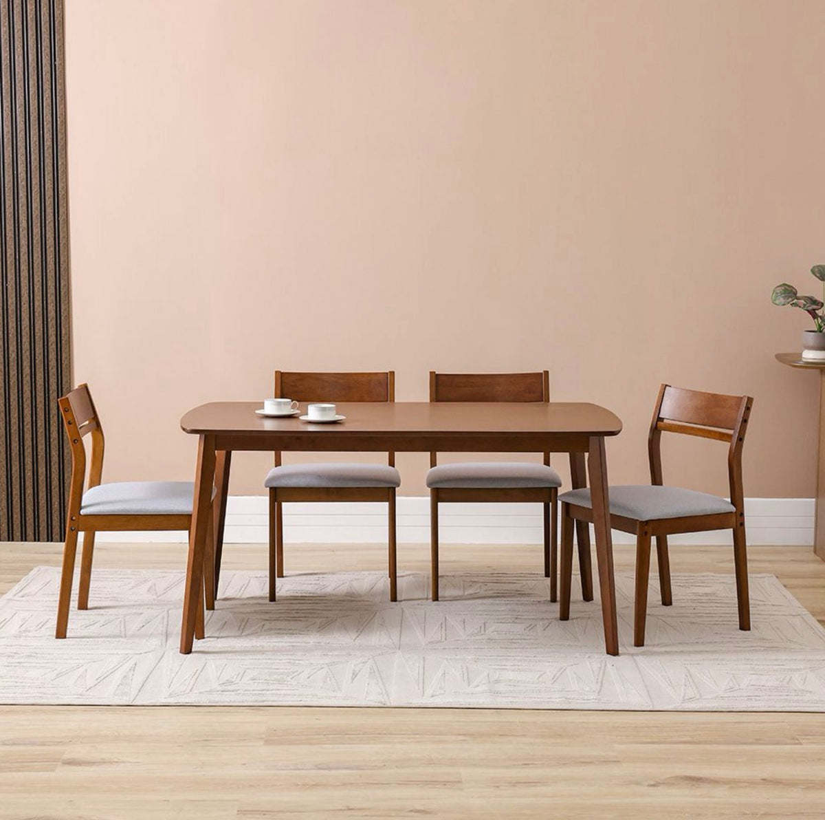 6-Seater Solid Wood Dining Table Set – Modern 2026 Design | Islamabad & Rawalpindi