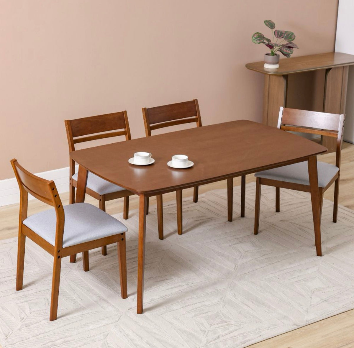 6-Seater Solid Wood Dining Table Set – Modern 2026 Design | Islamabad & Rawalpindi