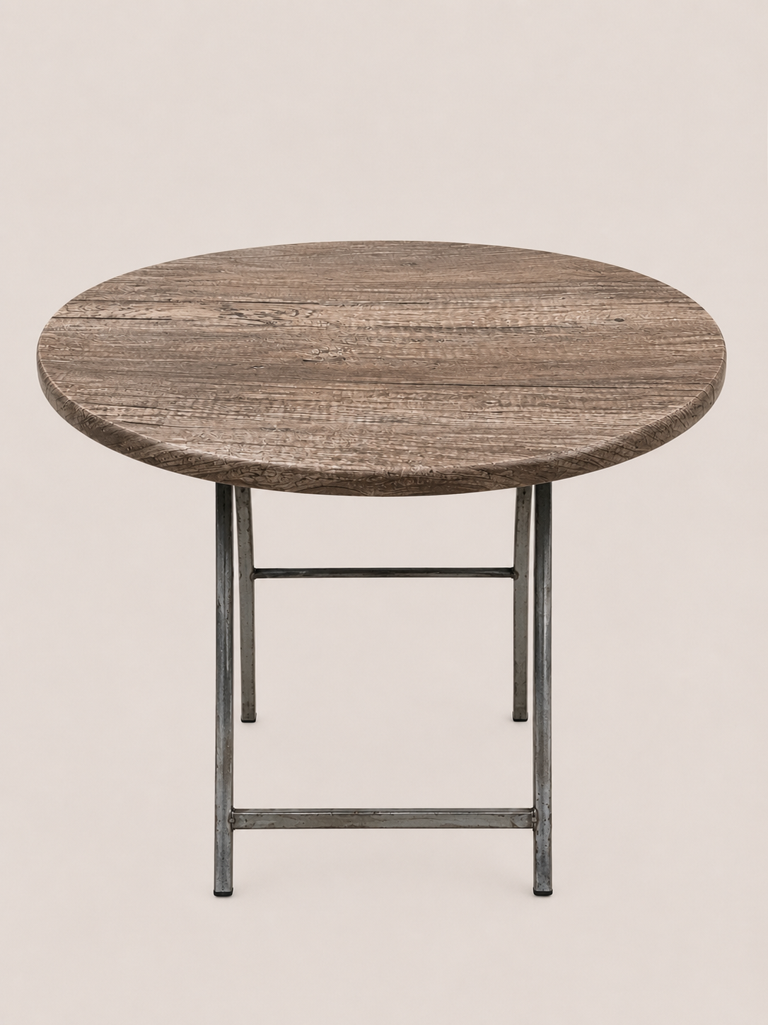 Rustic Round Folding Table