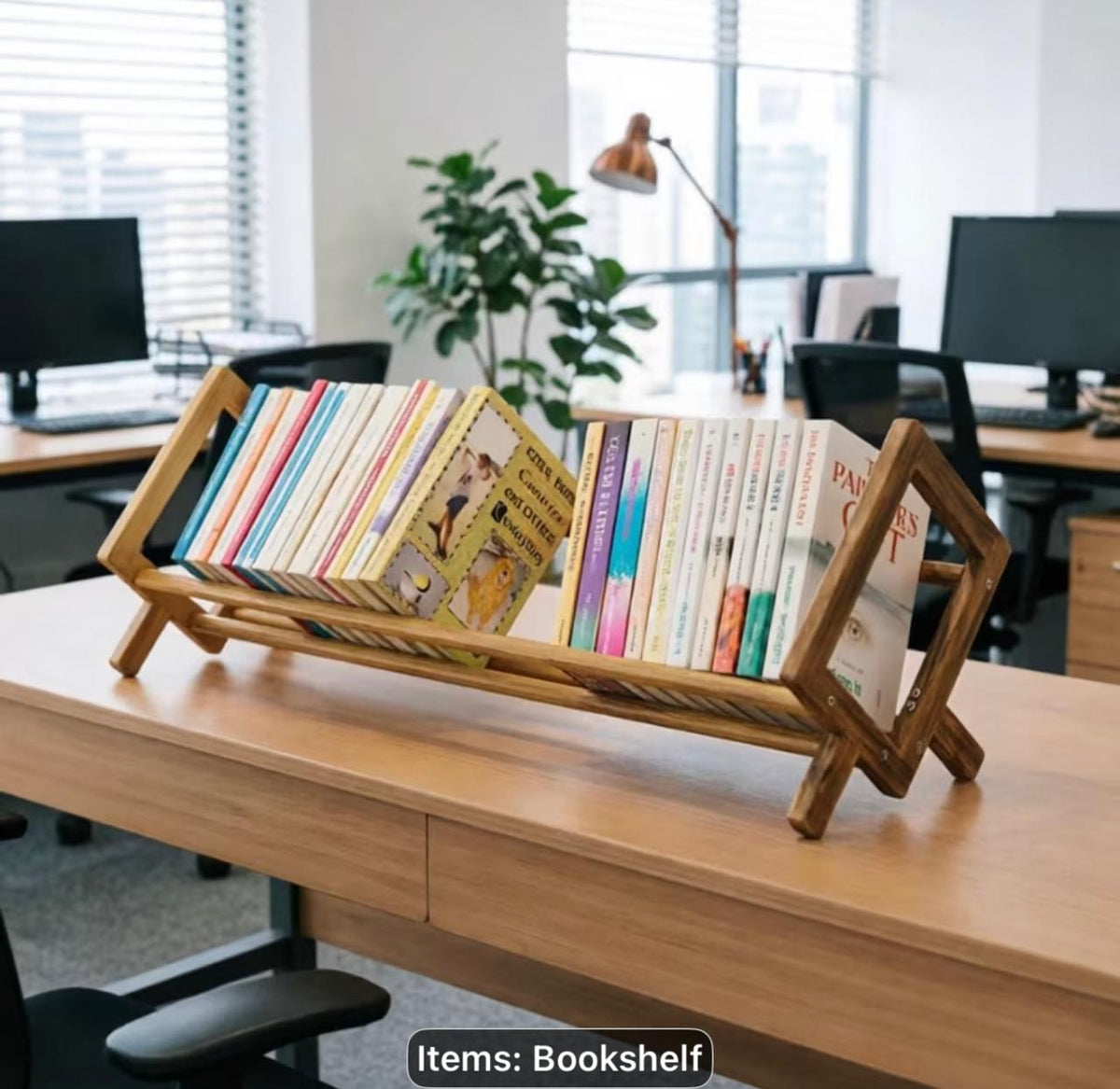 Wooden Desktop Bookshelf