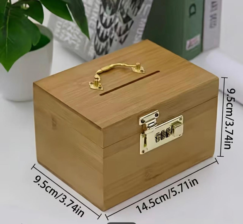 Wooden Lockable Storage Box