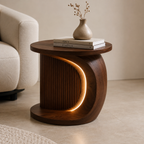 2026 New Design – WAVEFORM Modern Sculptural LED Side Table
