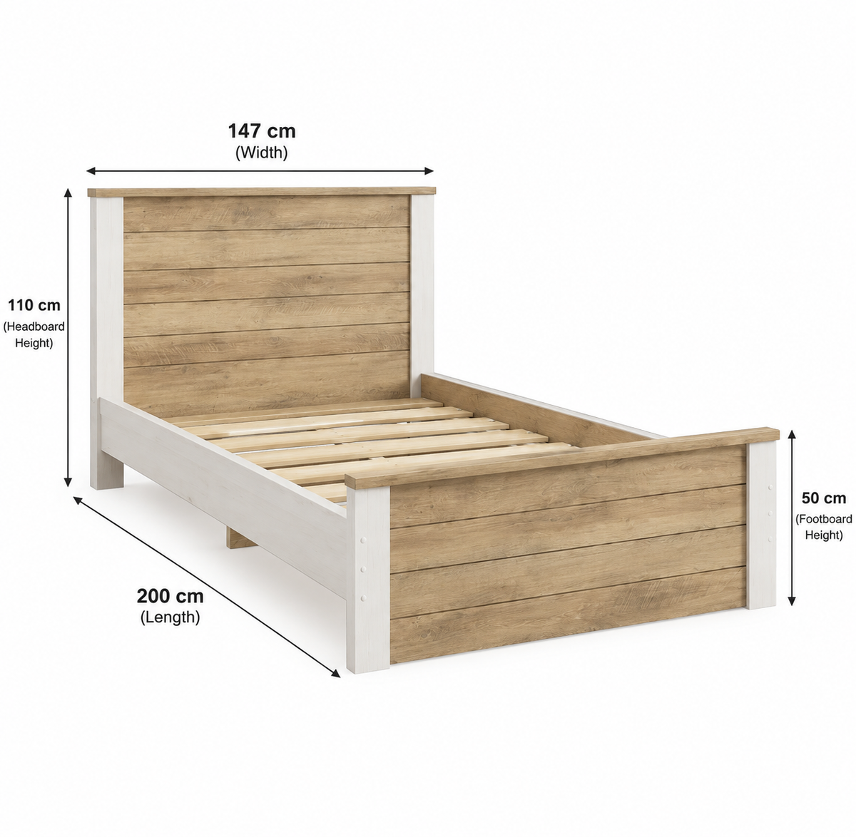 2026 Modern Single Bed | Premium Plywood Wooden Bed | Contemporary Design