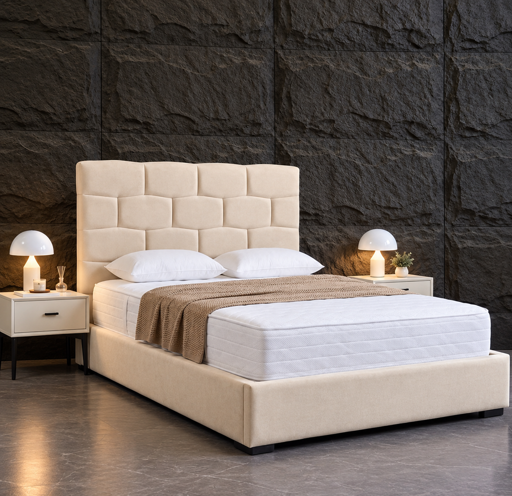 Luxury Modern King Size Upholstered Bed – 2026 Design