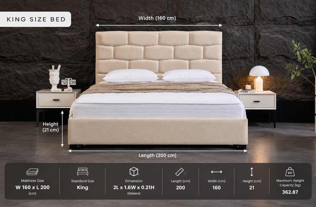 Luxury Modern King Size Upholstered Bed – 2026 Design