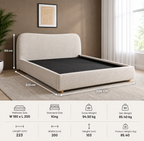 Luxury Upholstered King Size Bed | Modern 2026 Design | Premium Bedroom Bed